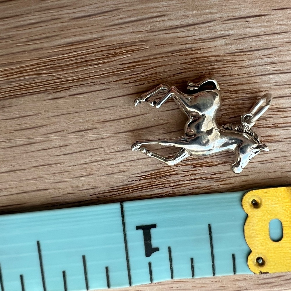 Running Horse Vintage Sterling Silver Charm Pendant 925 - Picture 7 of 7